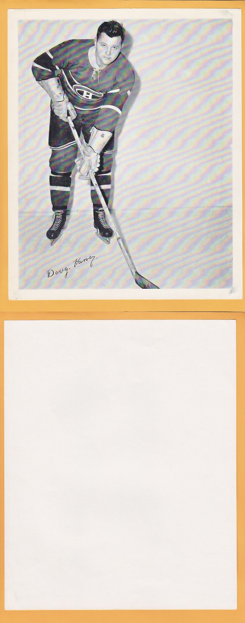 1945-54 QUAKER OATS PHOTO DOUG HARVEY V.2 photo